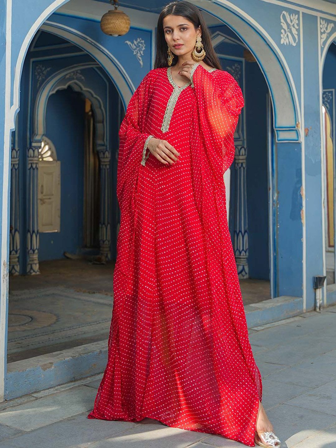 GULABI DORI  Maxi Length Kaftan Ethnic Dresses