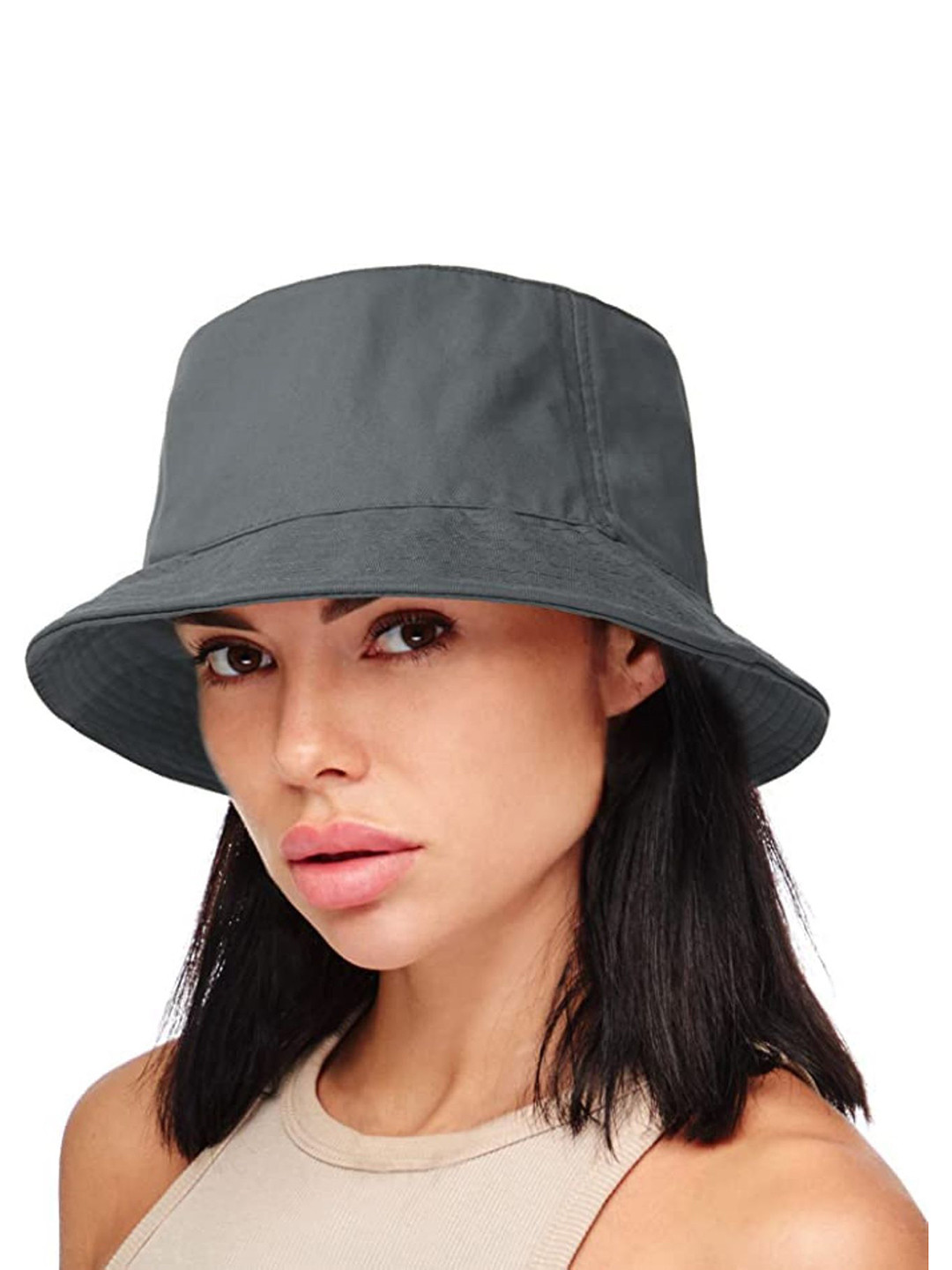 Infispace Women Grey Solid Sun Hat