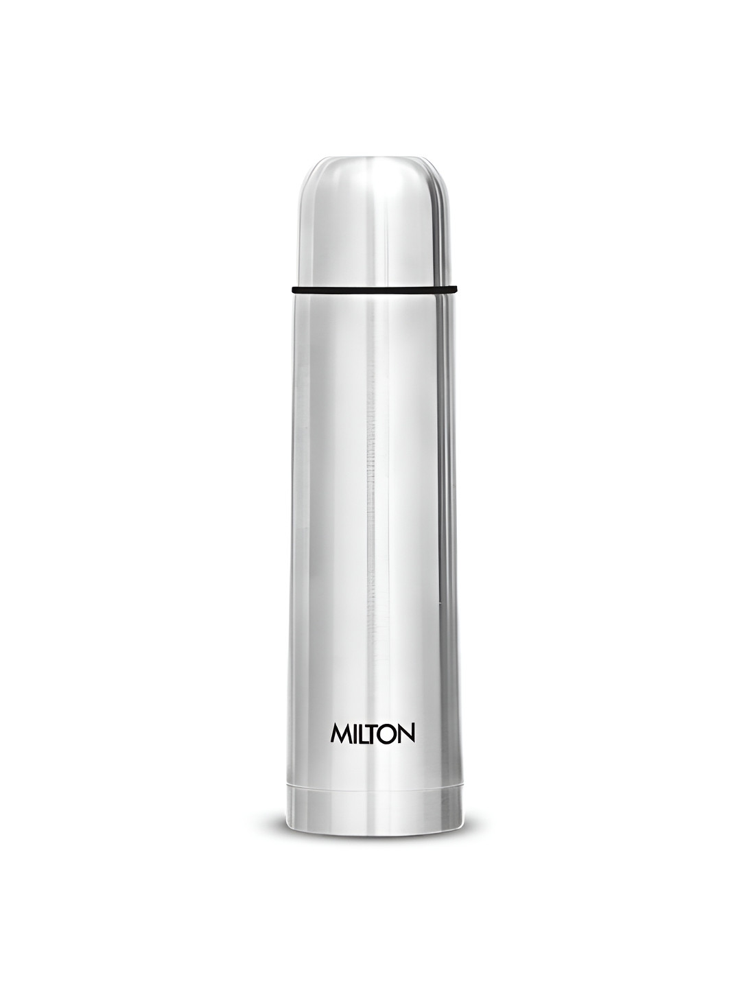 Milton Eco-Flip Silver Solid Stainless Steel Double Wall Vacuum Flask - 750ml