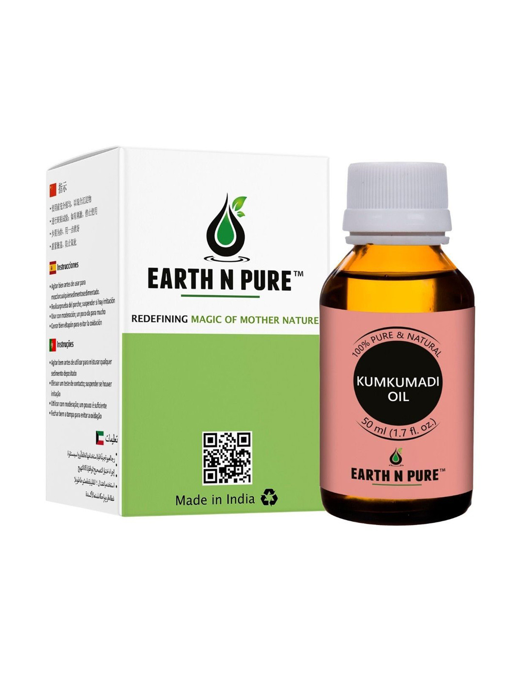 EARTH N PURE Kumkumadi Oil Natural & Therapeutic Grade - 50 ml