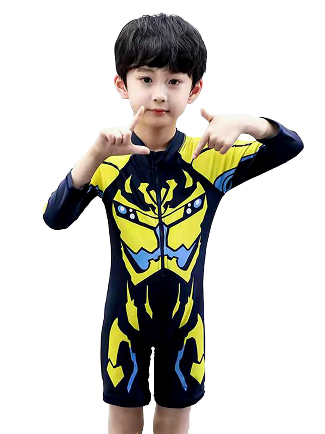 AIRAVAT Kids Printed Structured Fit Leg Suit