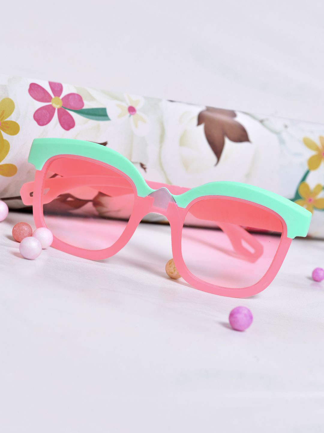 FROGGY Kids Square Sunglasses with UV Protected Lens FGSG-8238A Pk