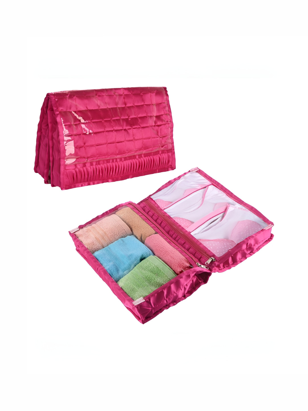 Aura Undergarments Organizer Pink 2 Pieces Drawer Organiser