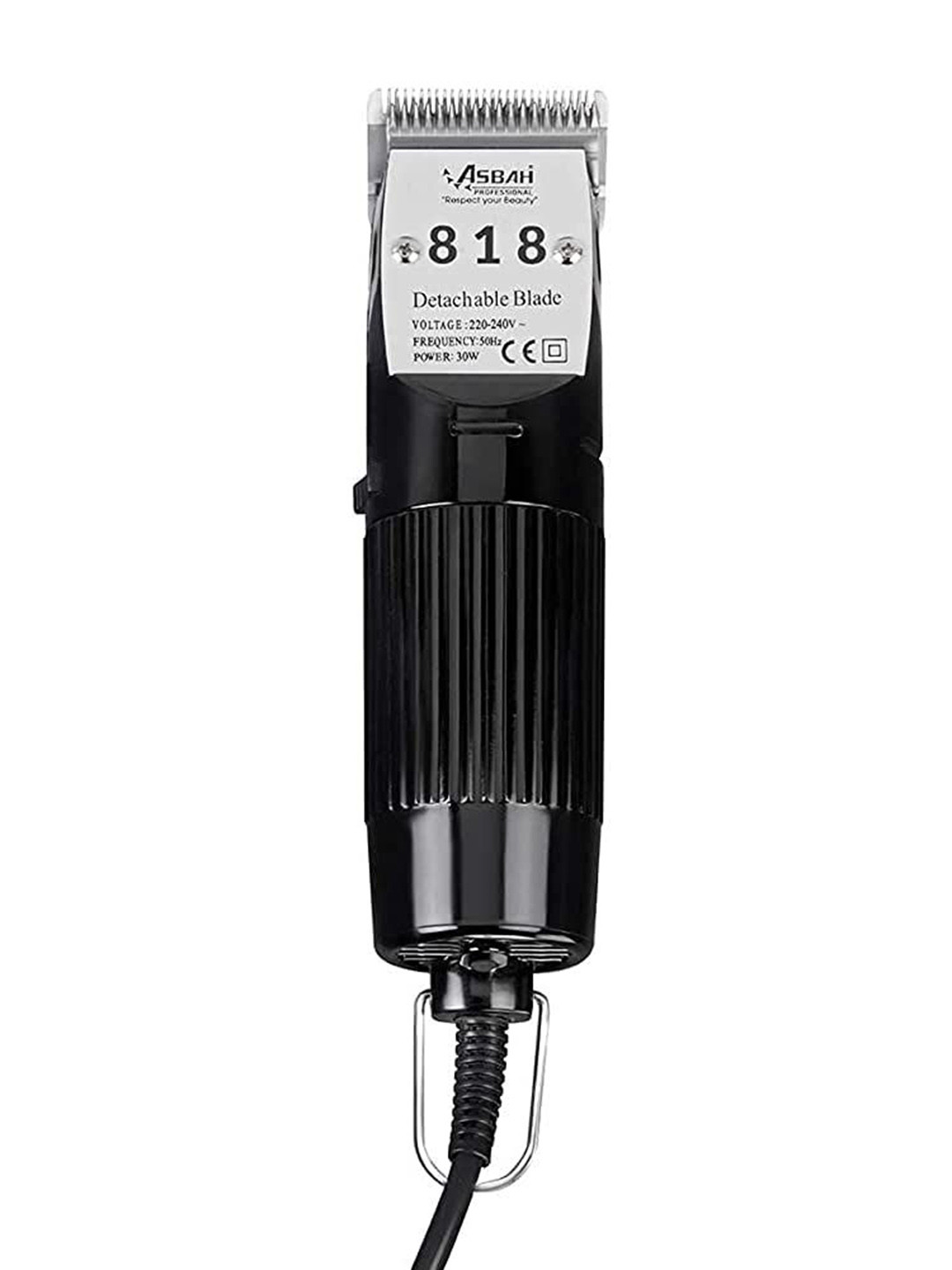 ASBAH Professional 818 Clipper Corded Trimmer With 8 Guide Comb