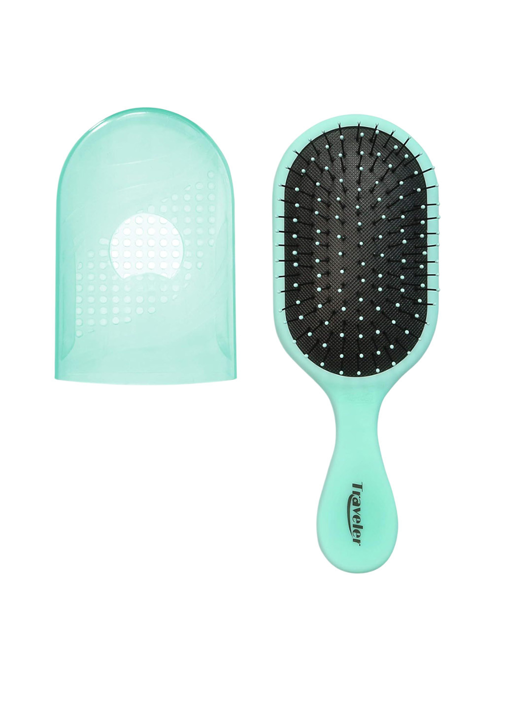NuWay 4Hair Patented Detangler Paddle Hair Brush - Aqua