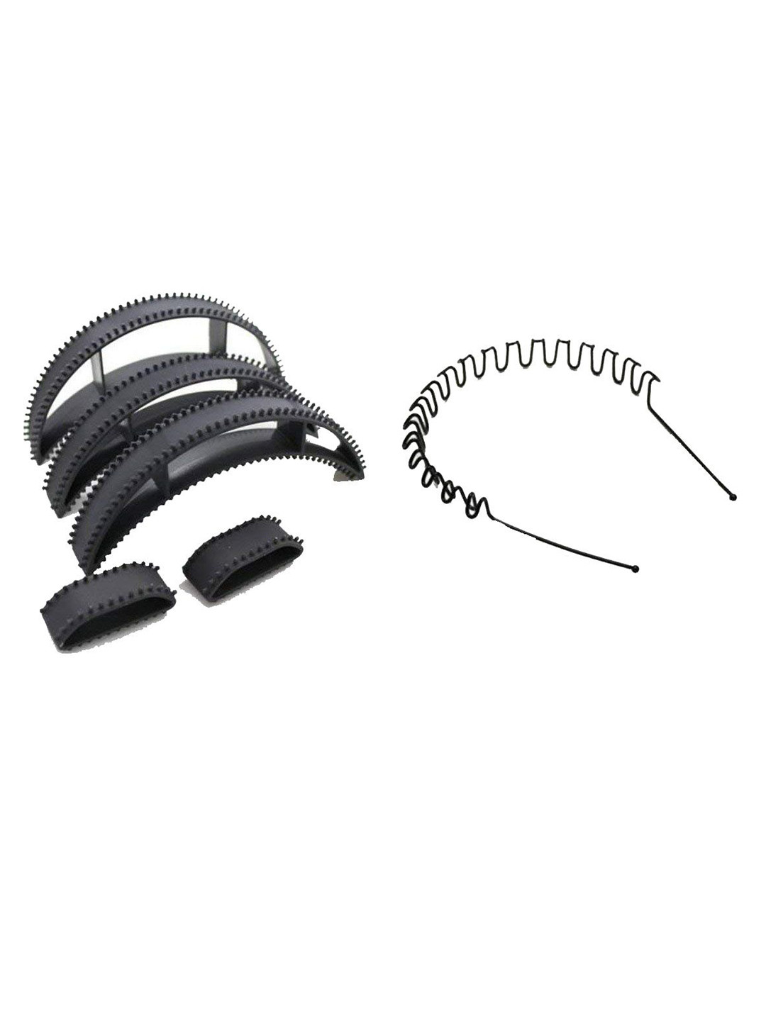 GADINFASHION Pack Of 06Bumpits For Hair Puff   with Zig Zag Hair Band