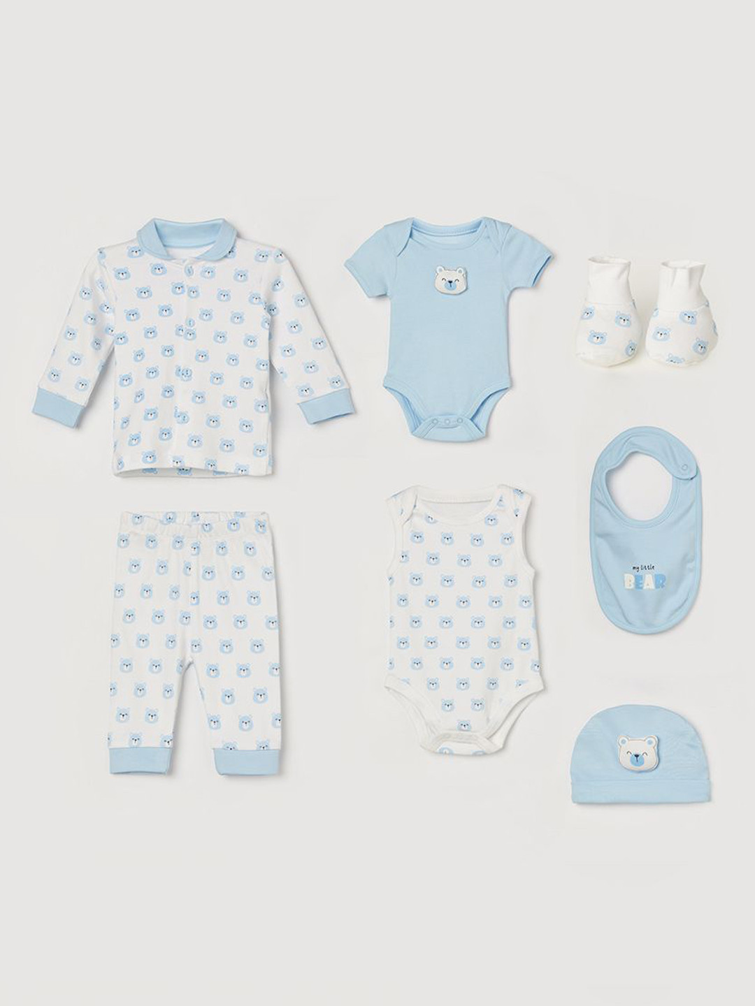 Juniors by Lifestyle Pack Of 7 Baby Apparel Gift Set