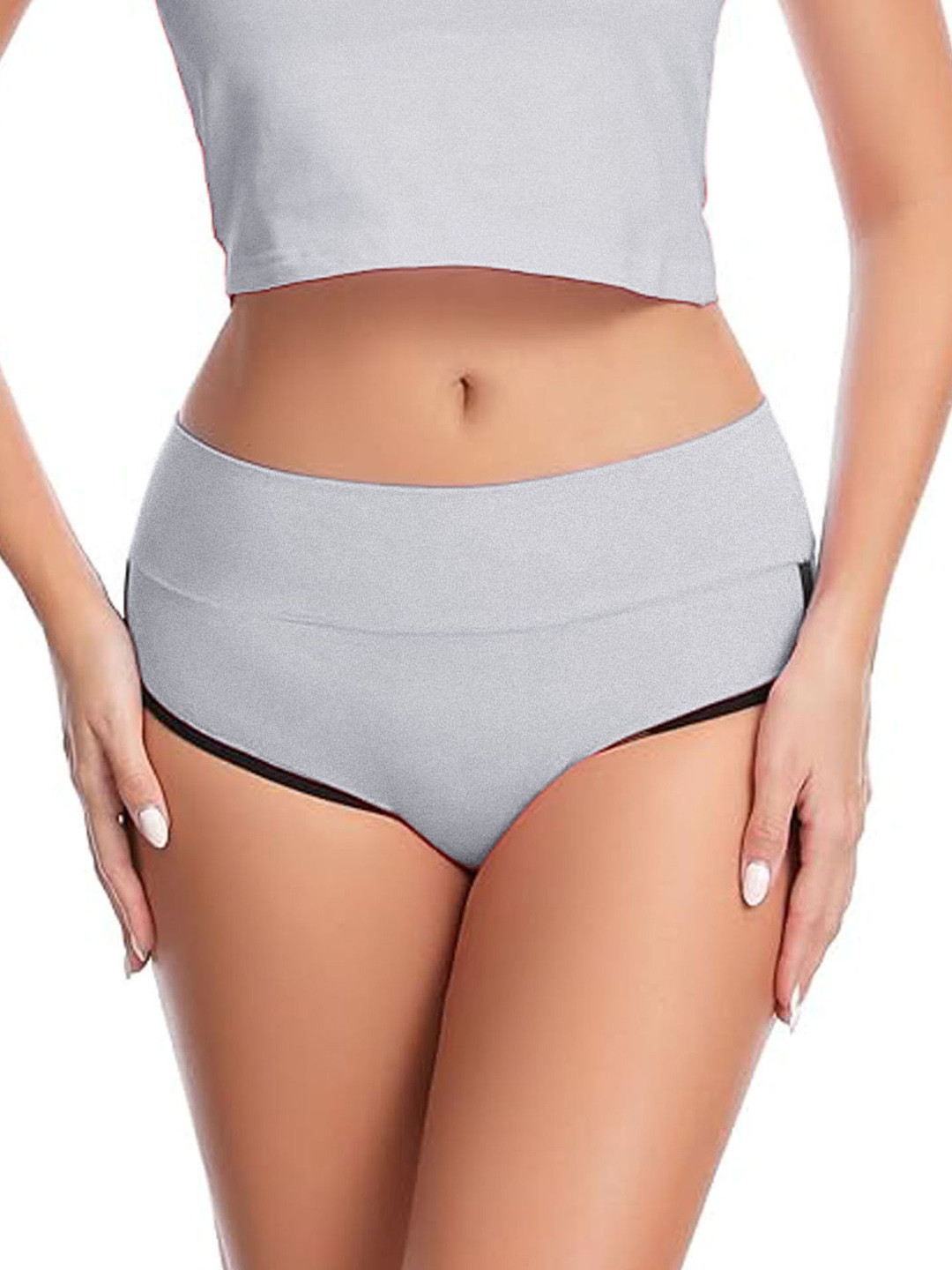 Diving Deep Women  Breathable Hipster Brief MYE_HR 3 Panty_Grey_1 PC_XS