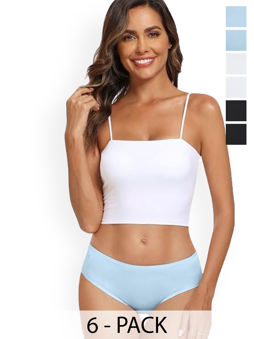 Diving Deep Pack Of 6 Mid-Rise Hipster Briefs New Panty_24 Pack of 6_XS