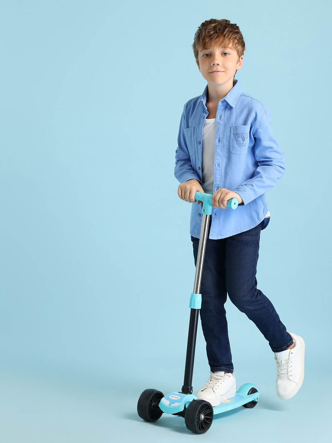 U.S. Polo Assn. Kids Boys Classic Opaque Casual Shirt