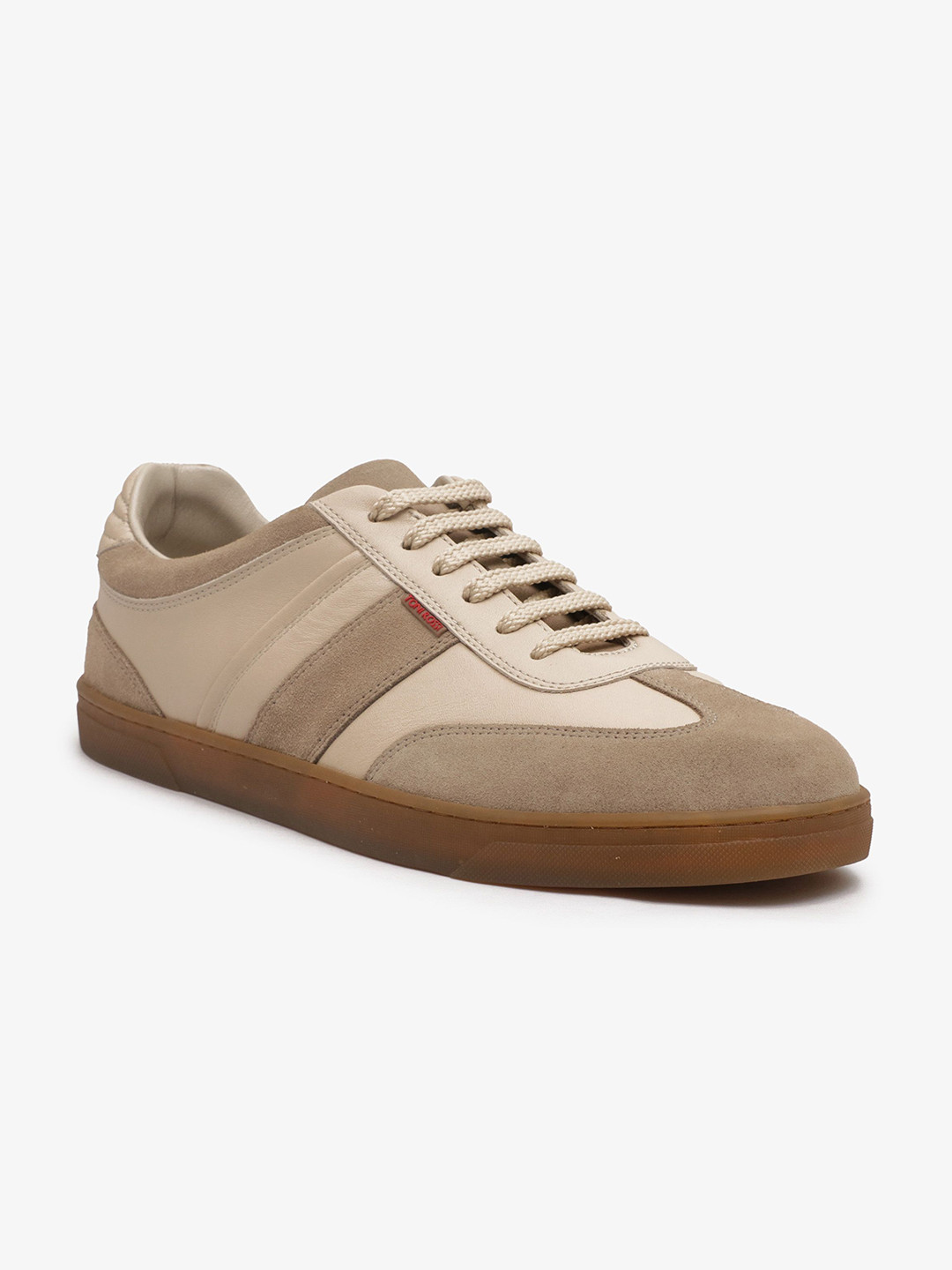 TONI ROSSI Men Colourblocked Leather Sneakers