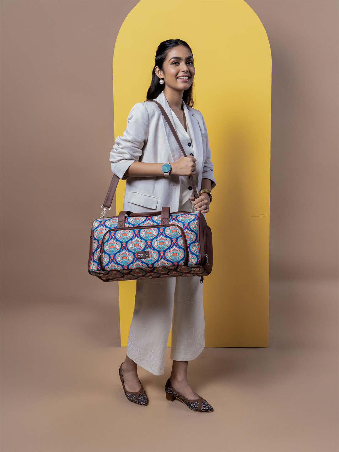 ZOUK Printed Large Casual Duffel Bag