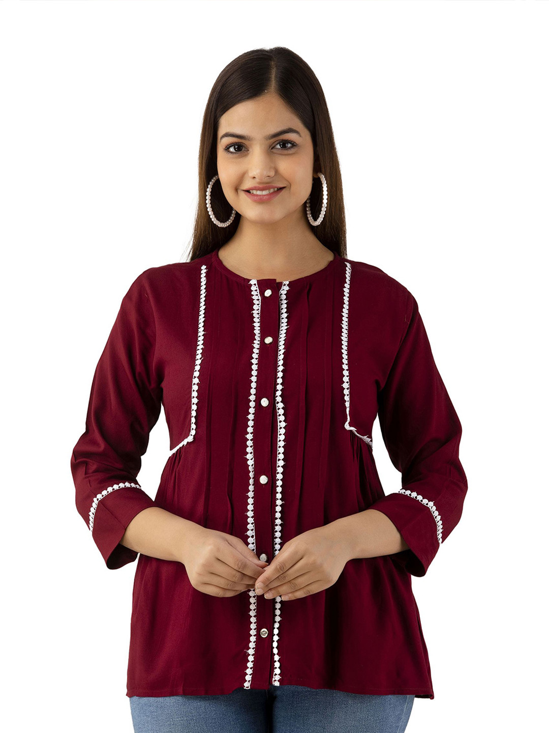 DMP FASHION Women Shirt Style Longline Top