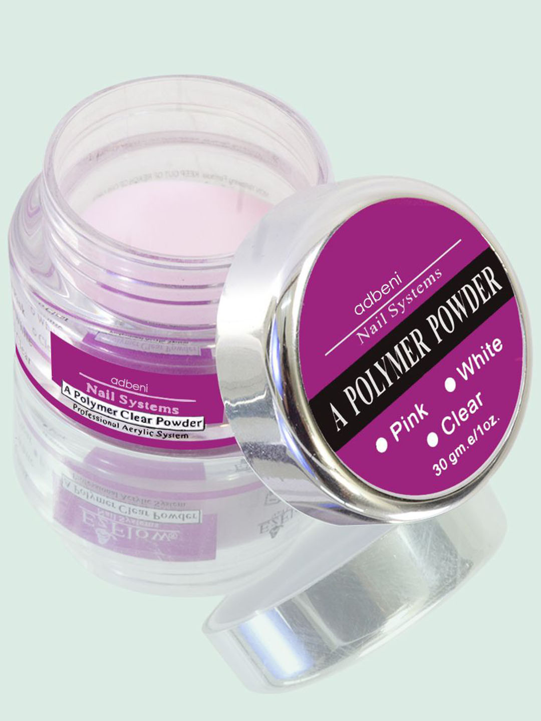 Adbeni Professional Acrylic Nail Powder - 30 g - Pink