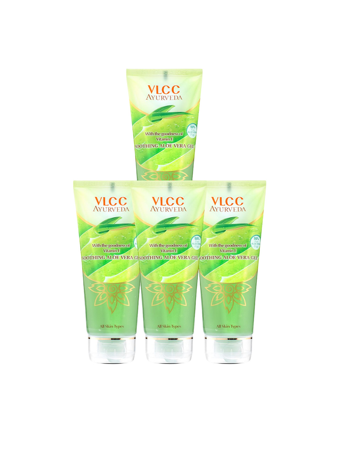VLCC Set Of 4 Ayurveda Soothing Aloe Vera Gel - 100 g Each