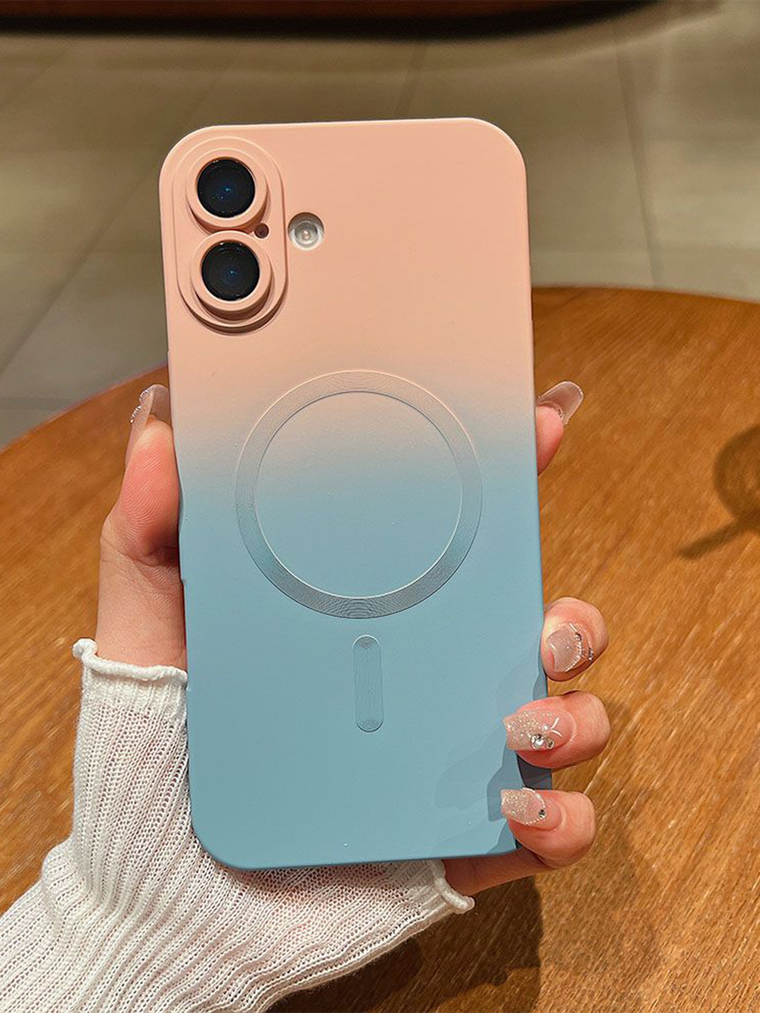 Luxury Kase Gradient iPhone 16 Plus Back Case