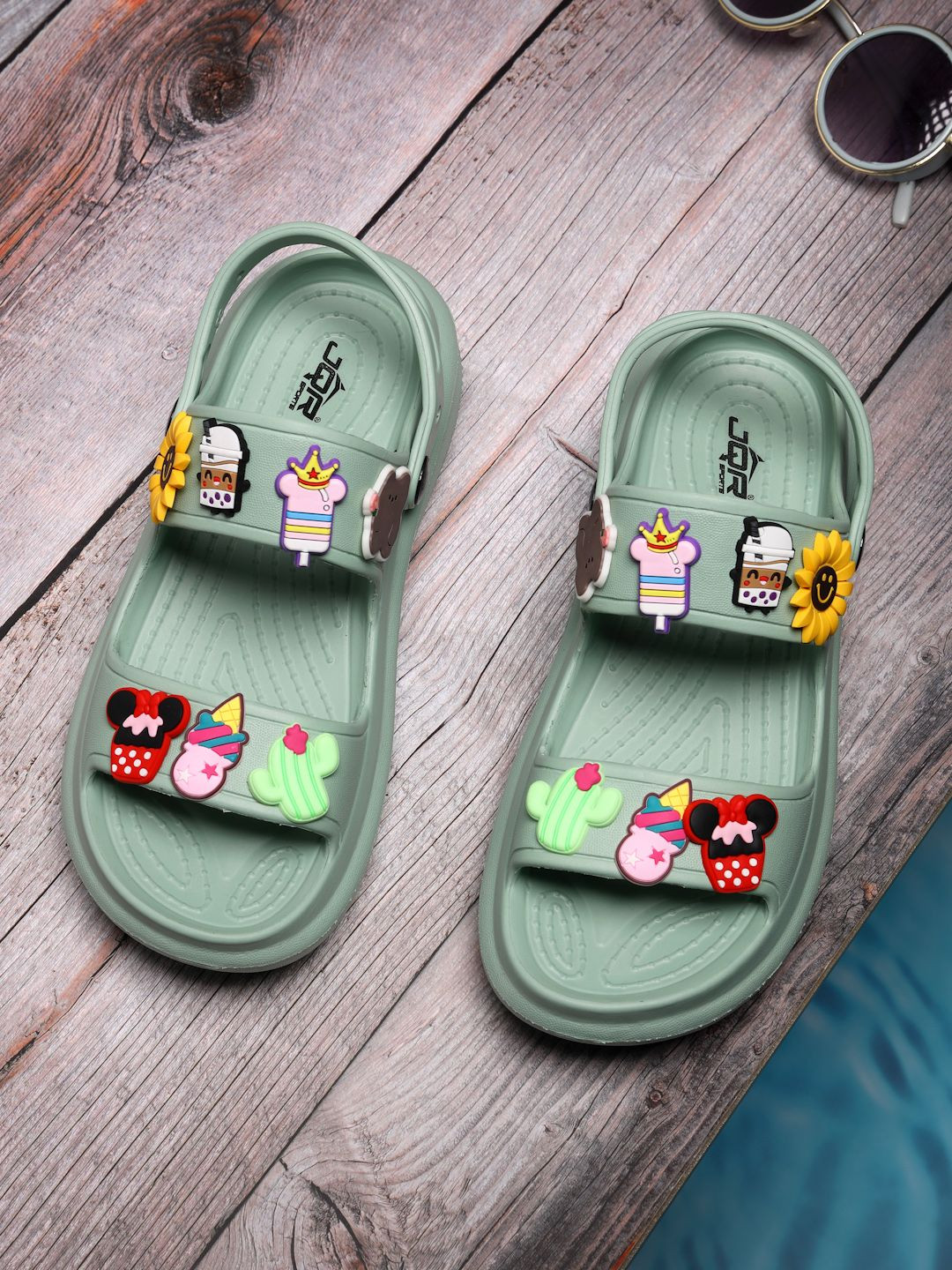 JQR Women Ariel Comfortable Light Weight Stylish Anti-Skid Waterproof Clogs Flip Flops