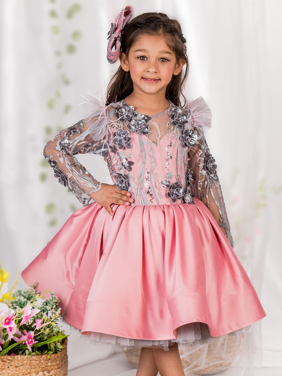 TOPLOVE Floral Fit & Flare Dress