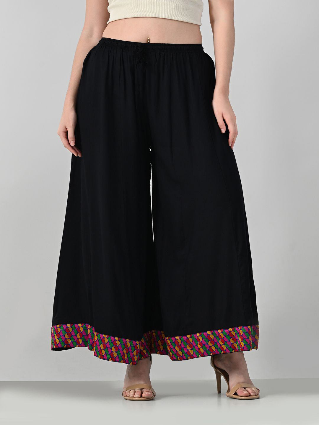 MAURYA Women Knitted Slip On Palazzos