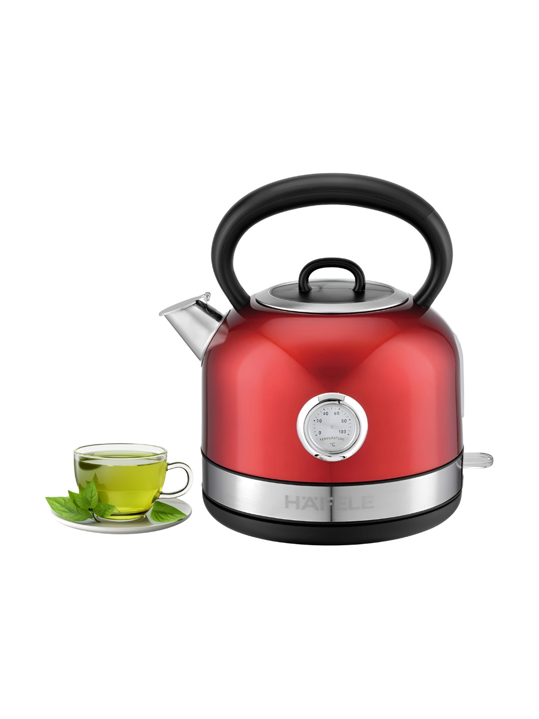 Hafele Dome Plus Red Stainless Steel Electric Kettle