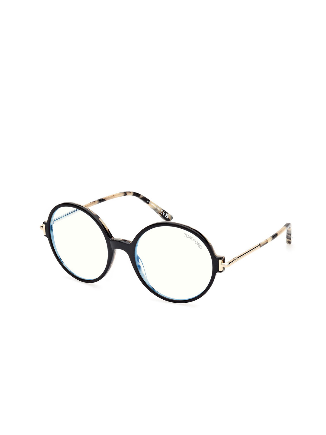 Tom Ford Men Colourblocked Full Rim Round Frames