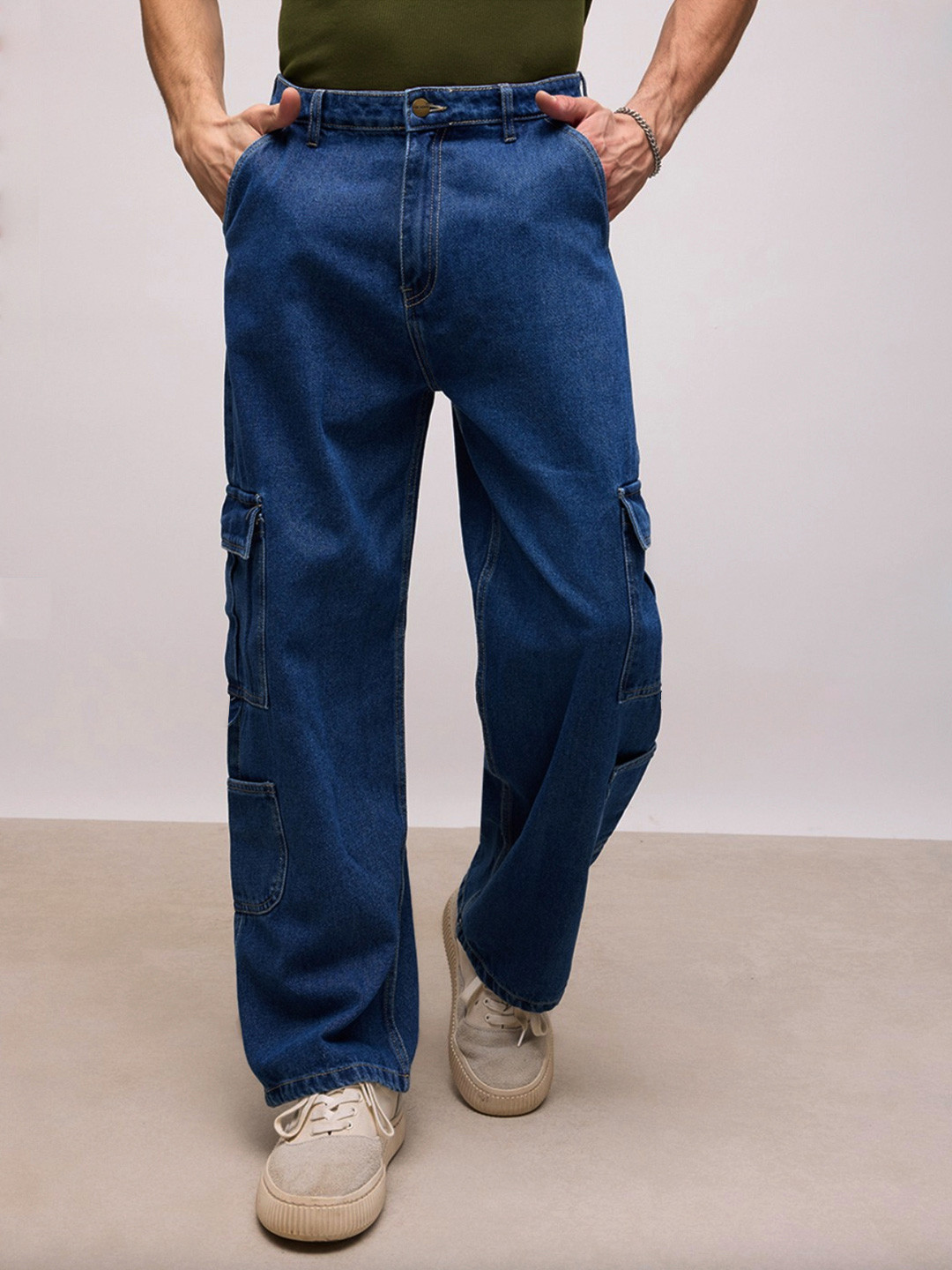 MASTERLY WEFT Men Super Slash Knee Stretchable Jeans