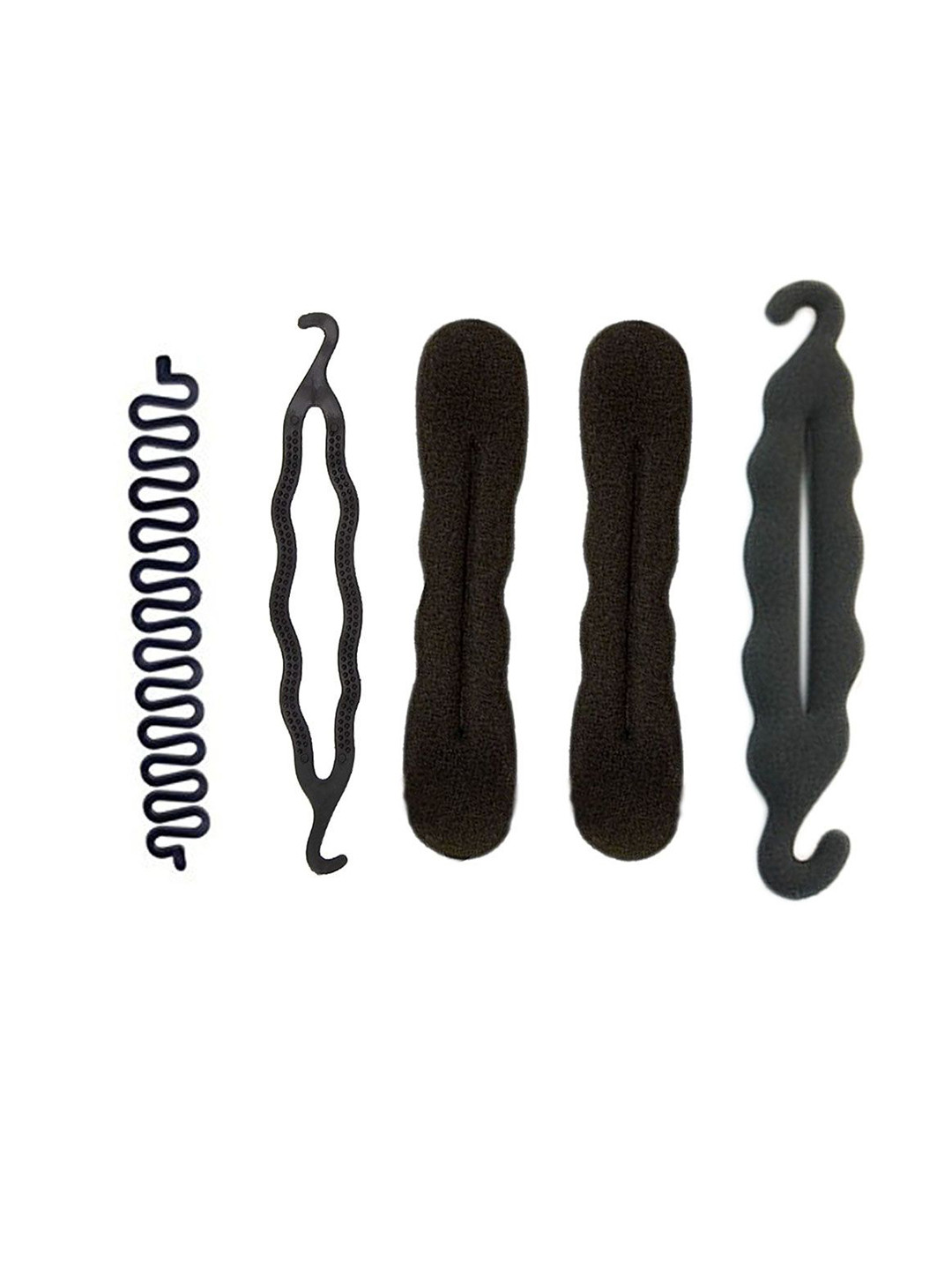 GADINFASHION Pack Of 05Black Juda Makers  Bun Maker French Braid tool