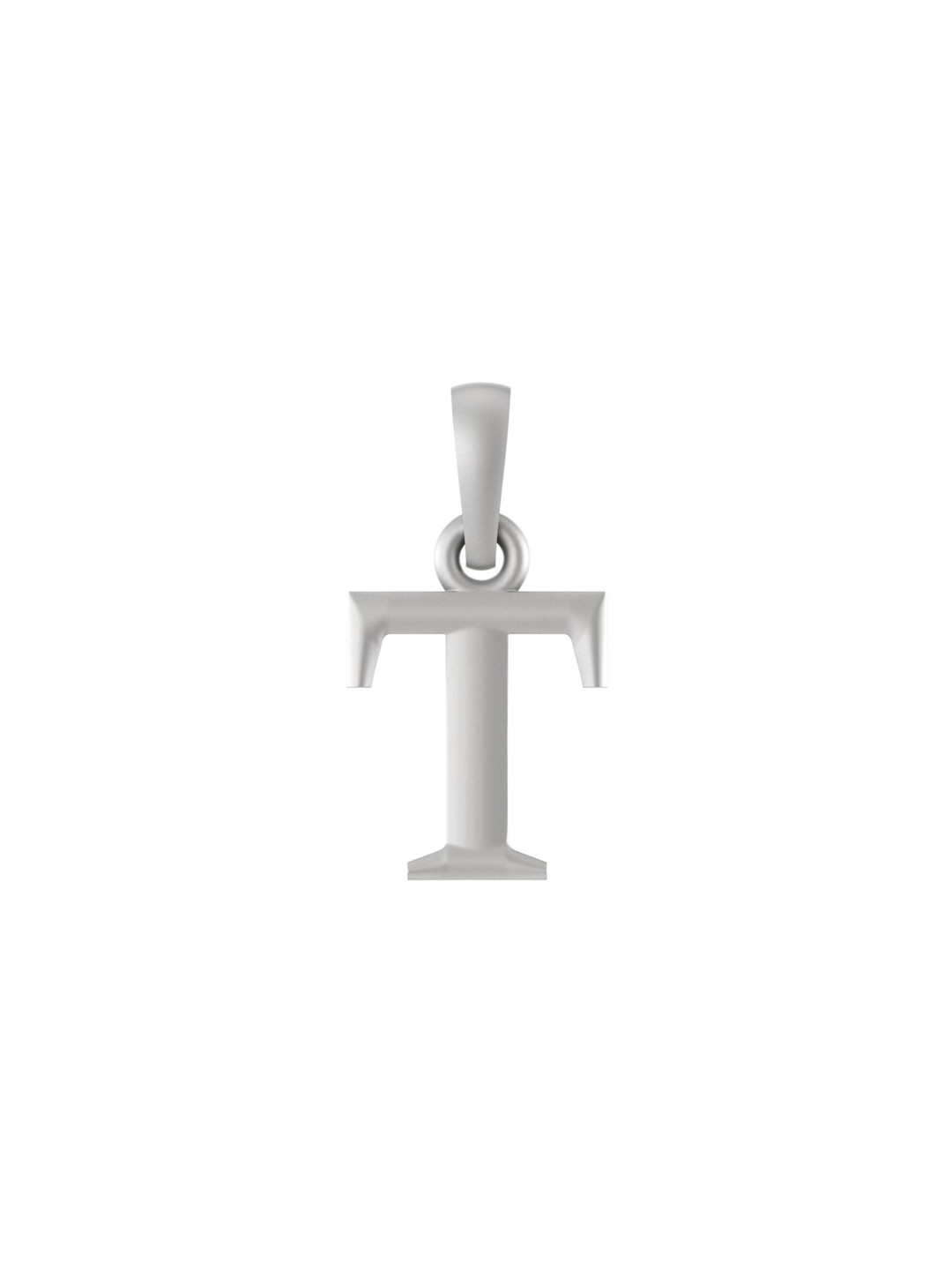 Metronaut 925 Sterling Silver Alphabet T Pendant