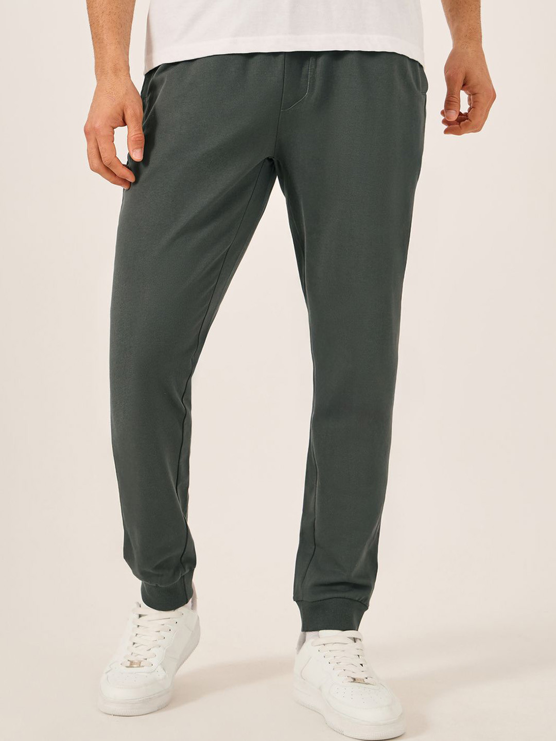 Styli Men Slim Fit Rib Cuffed Core Joggers