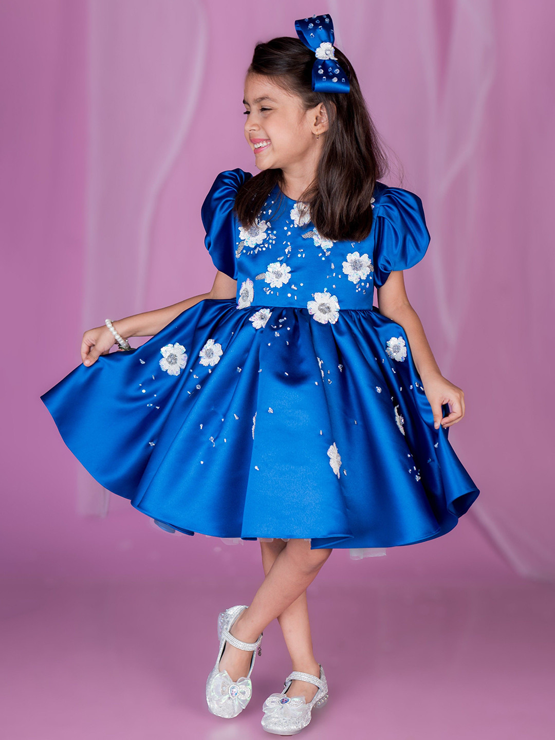 TOPLOVE Royal Blue Poppy Dress