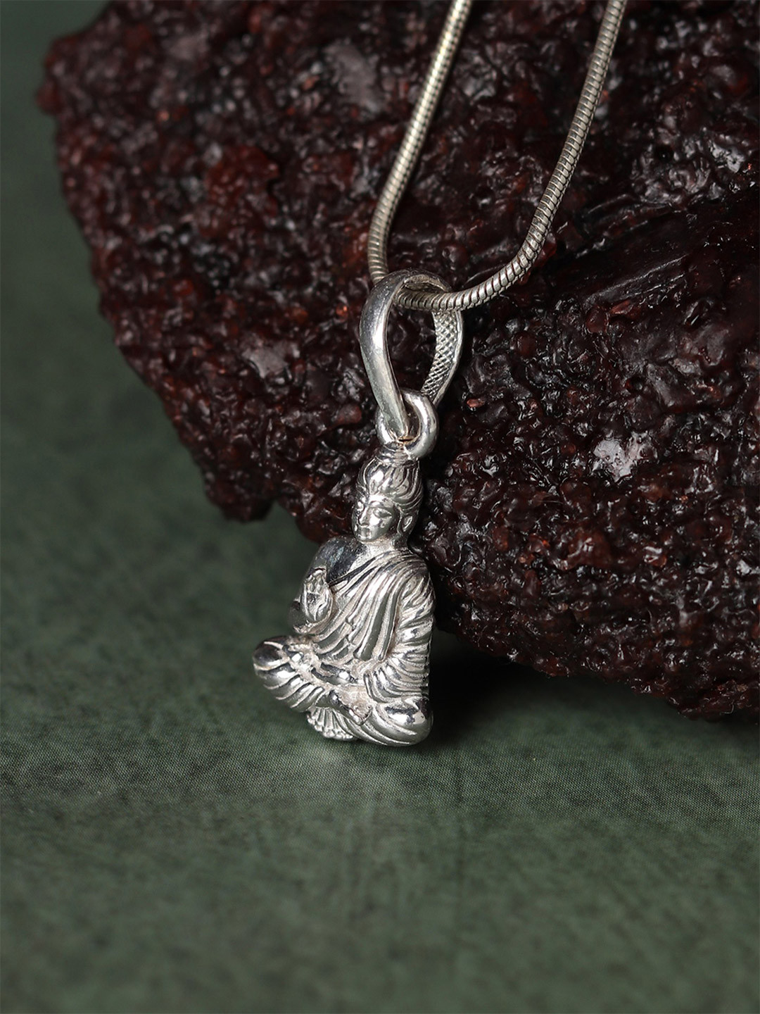 Metronaut Men 925 Sterling Silver Gautam Buddha Pendants