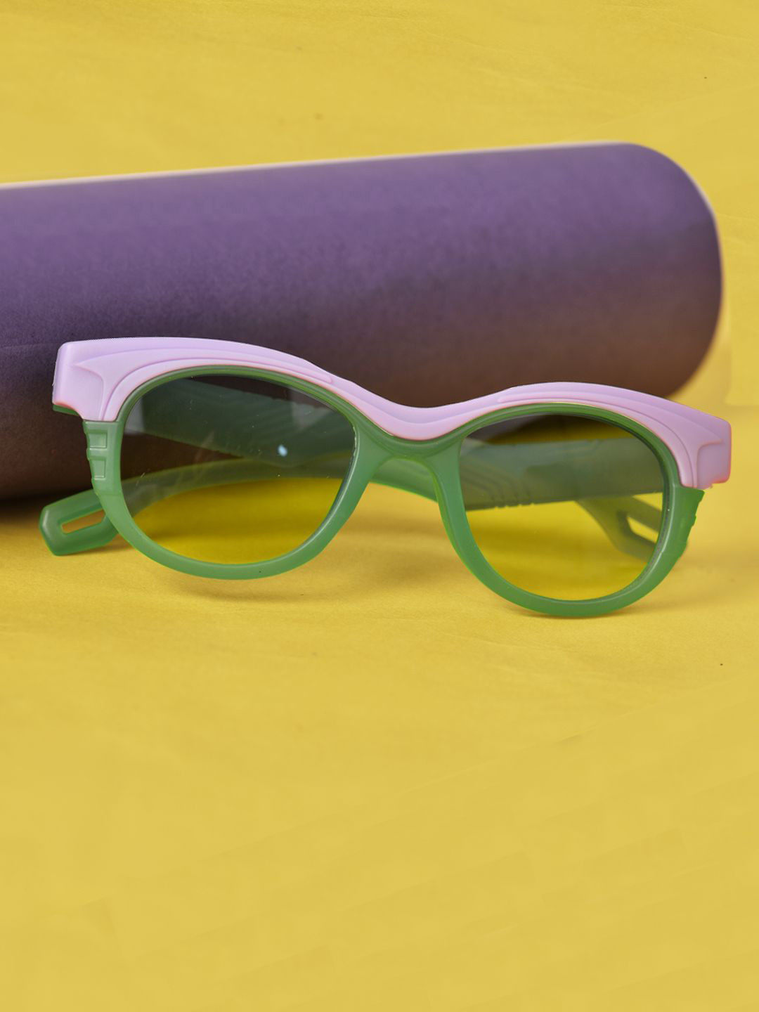 FROGGY Kids Round Sunglasses with UV Protected Lens FGSG-8239A-GR