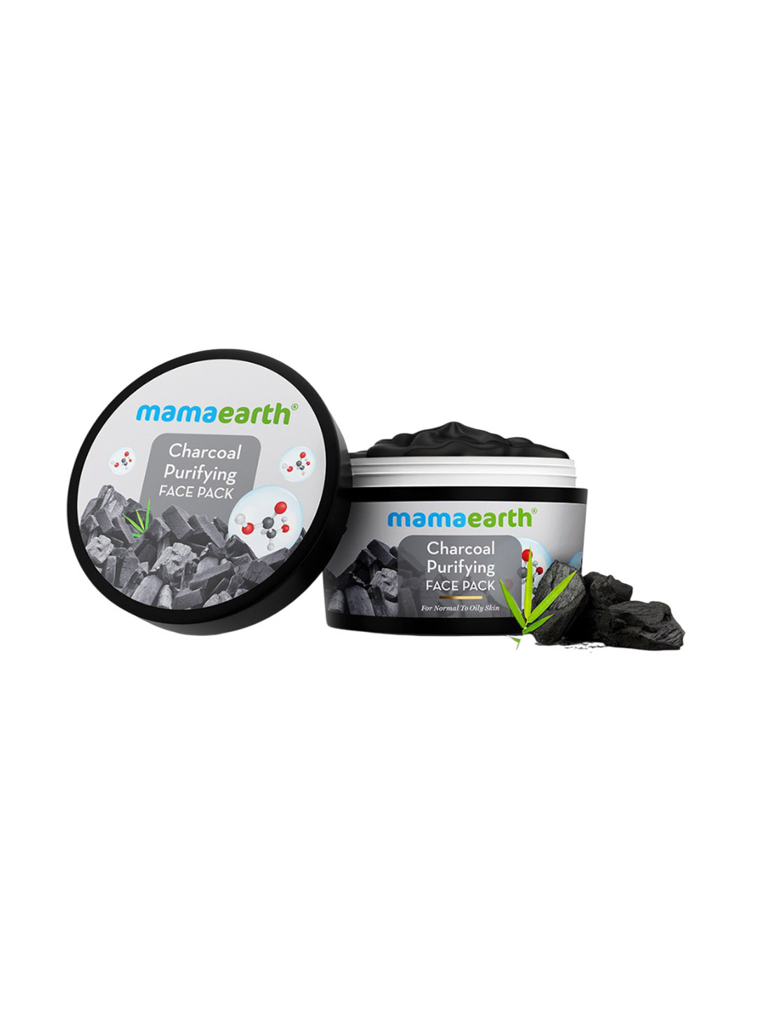 Mamaearth Charcoal Purifying Face Pack With Glycolic Acid - 200 g