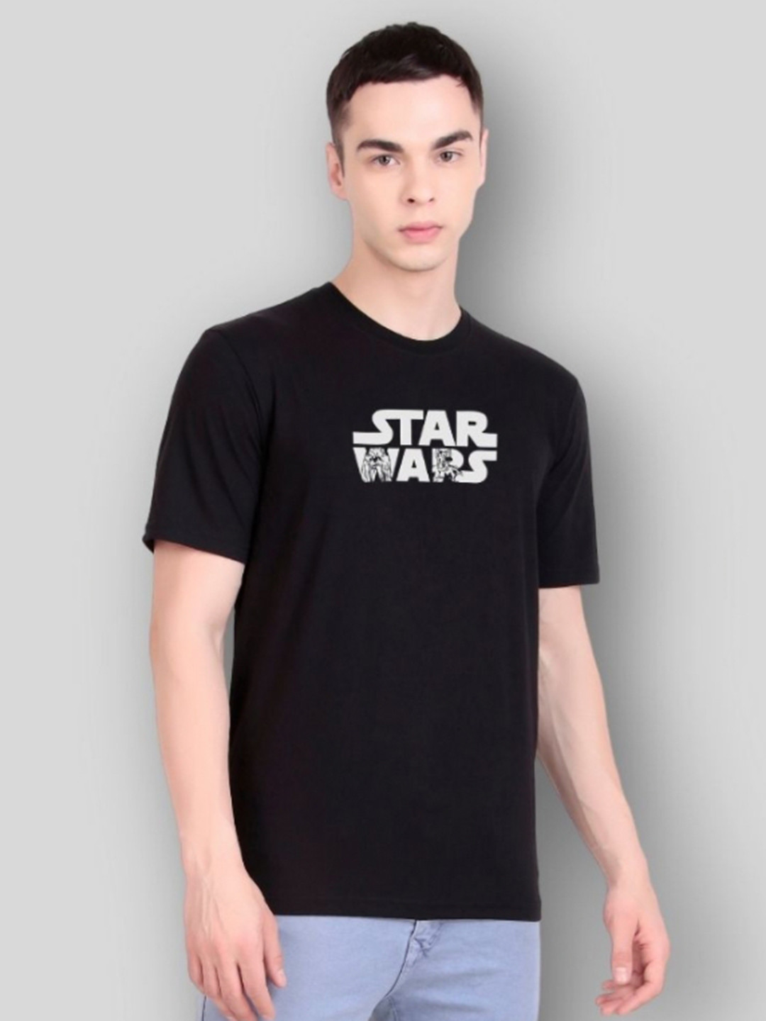 FLYIND VOGUE OUTFIT Men Star Wars Bio Finish Typography Printed Round Neck T-shirt