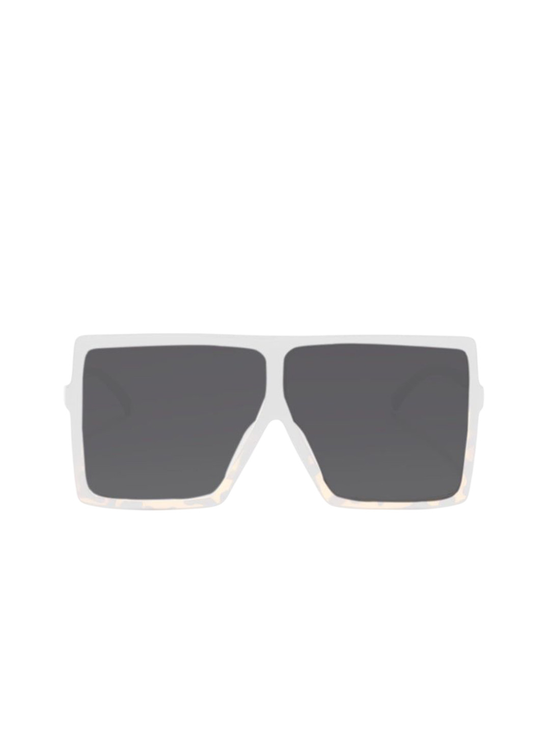 ZAADRAN Unisex Oversized Sunglasses with Polarised and UV Protected Lens JETLAG-WHITE