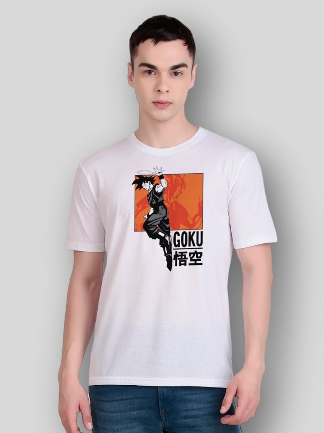 FLYIND VOGUE OUTFIT Men Dragon Ball Z Bio Finish Graphic Printed Round Neck T-shirt