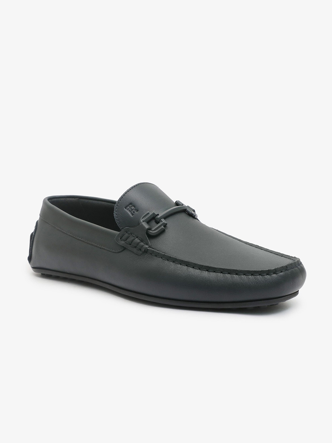 TONI ROSSI Men Solid Leather Loafers