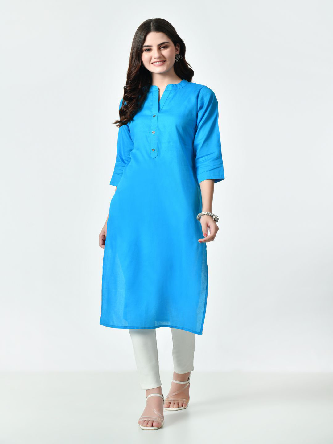 MAURYA Mandarin Collar Straight Kurta