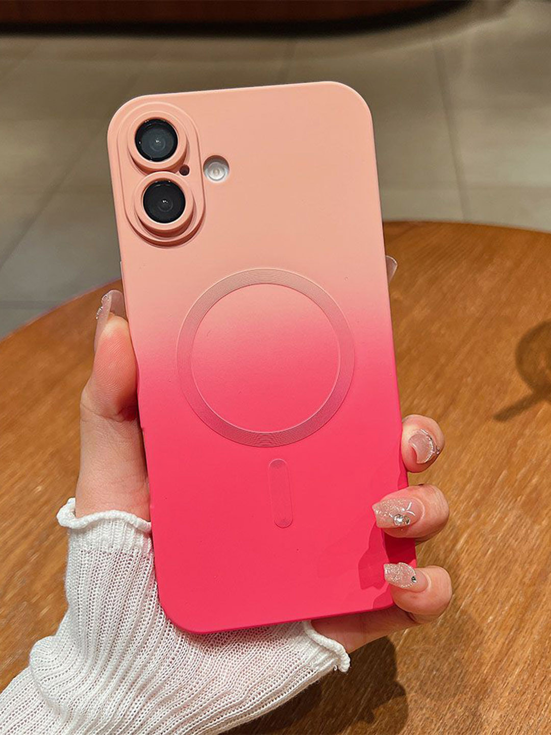 Luxury Kase Gradient iPhone 16 Plus Back Case