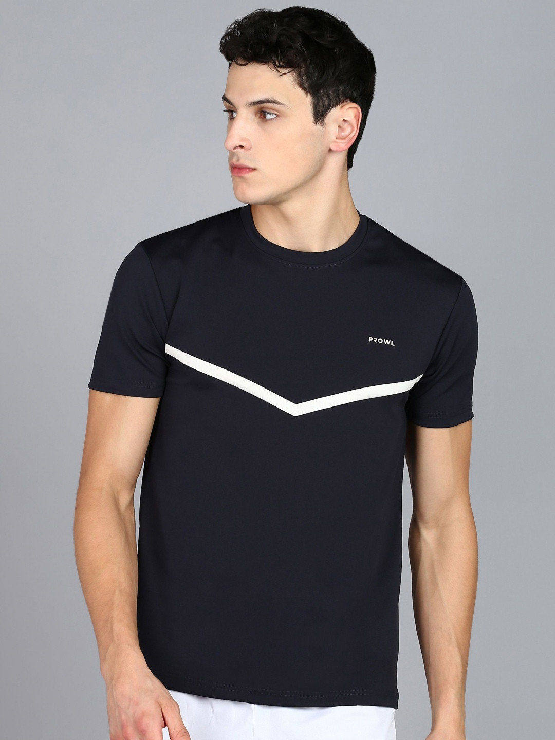 PROWL by Tiger Shroff Men Striped Round Neck T-shirt