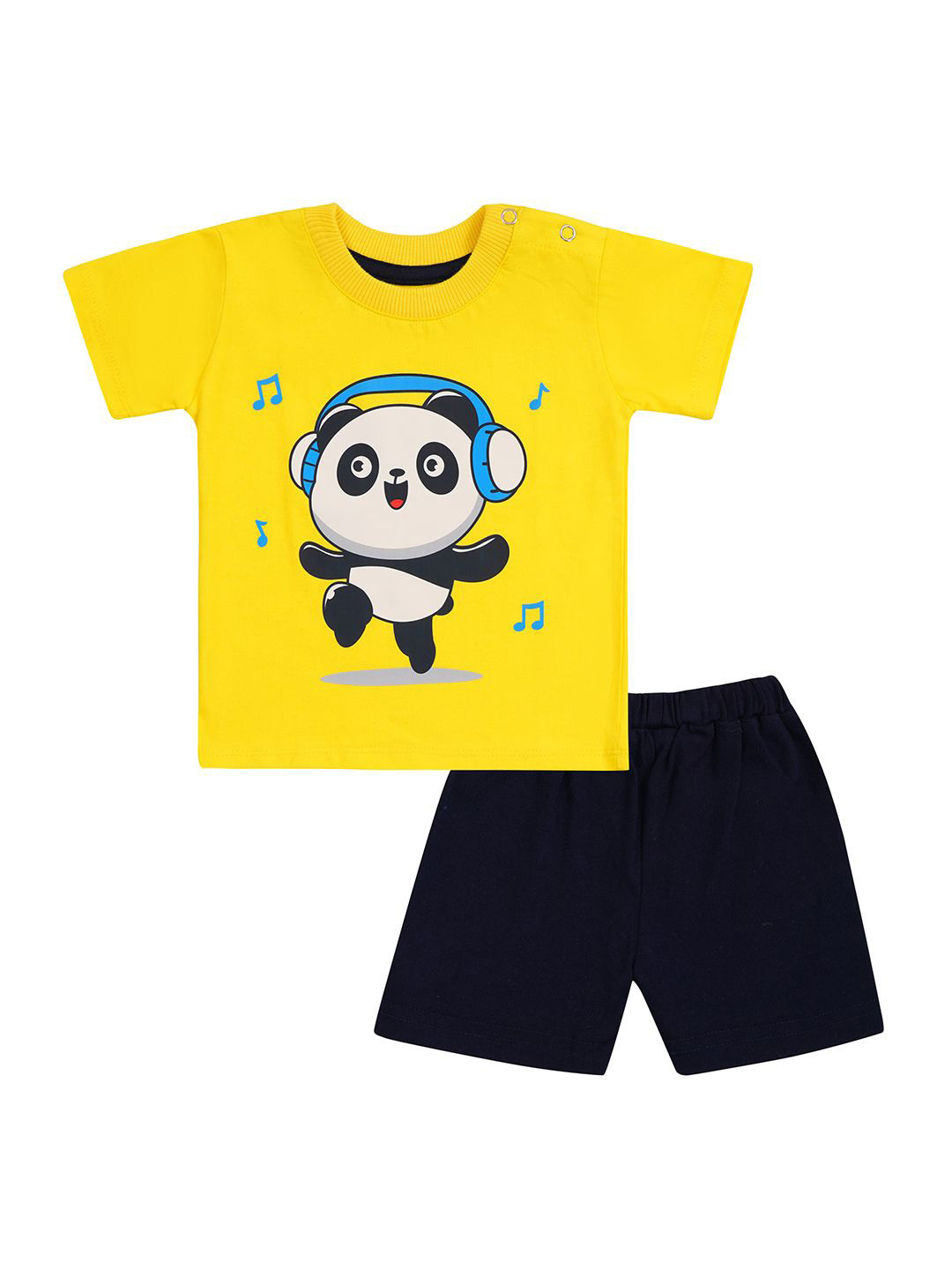 CLAP Unisex Kids Printed T-shirt with Shorts