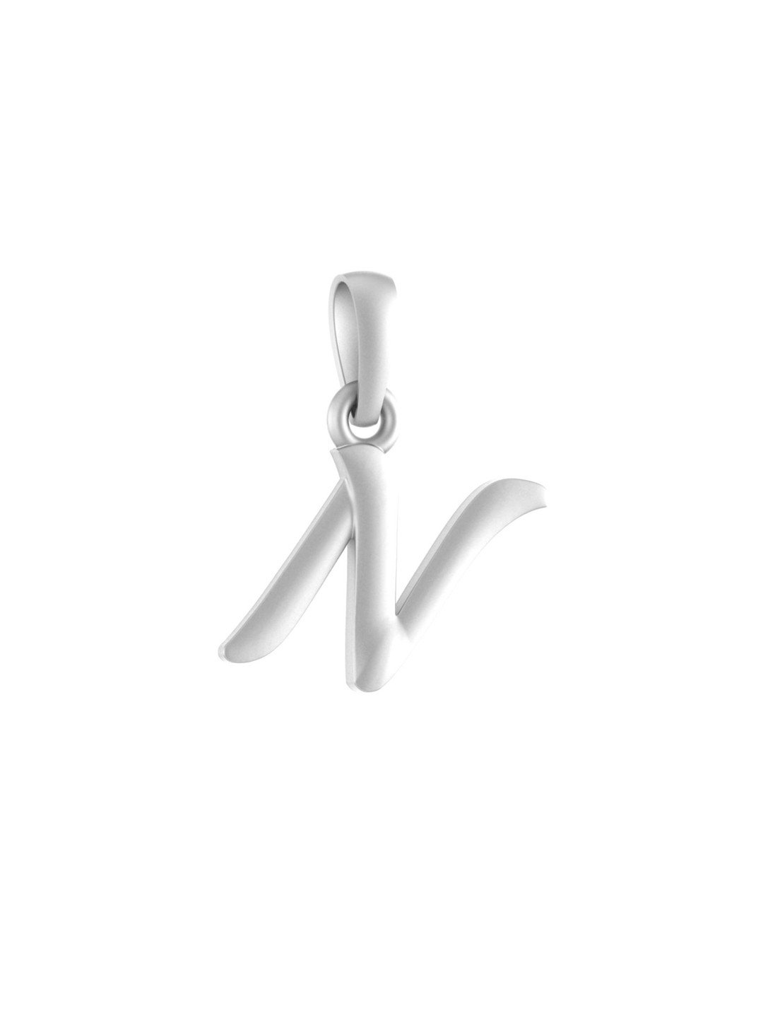 Metronaut  925 Sterling Silver Alphabet N Pendant