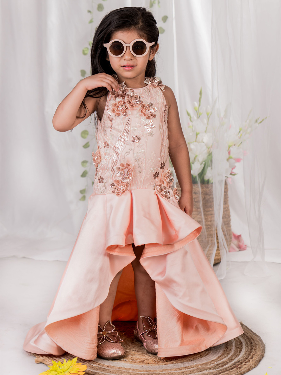 TOPLOVE Floral High-Low Gown