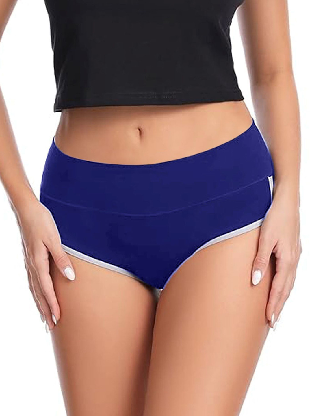 Diving Deep Women Mid-Rise Breathable Hipster Brief MYE_HR 3 Panty_Blue_1 PC_XS