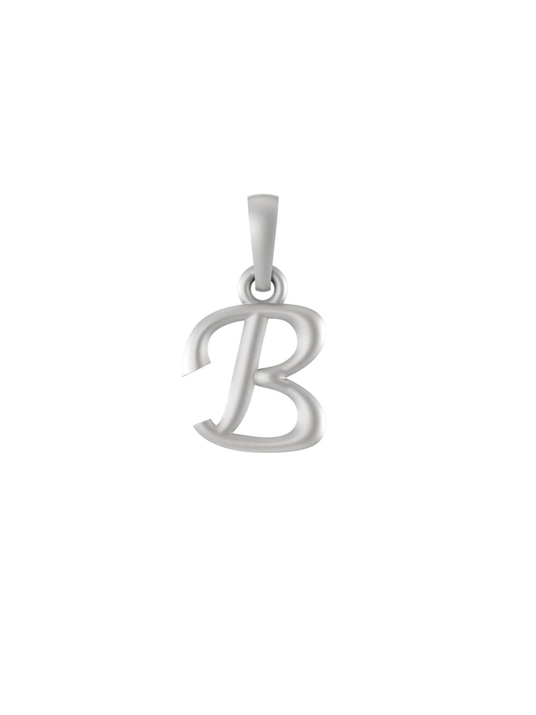 Metronaut Men 92.5 Sterling Silver Contemporary Alphabet Pendant