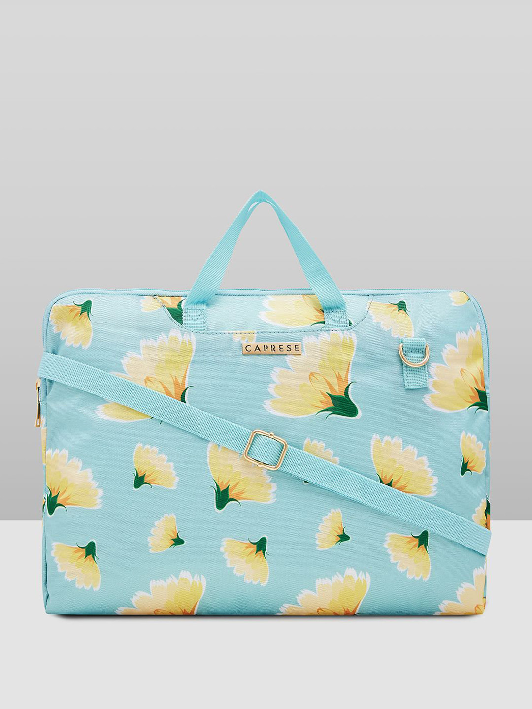 Caprese Barbara Women Blue Large Backpack