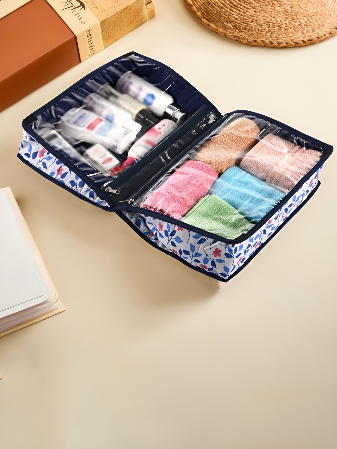 Aura vanity kit White Makeup Organiser