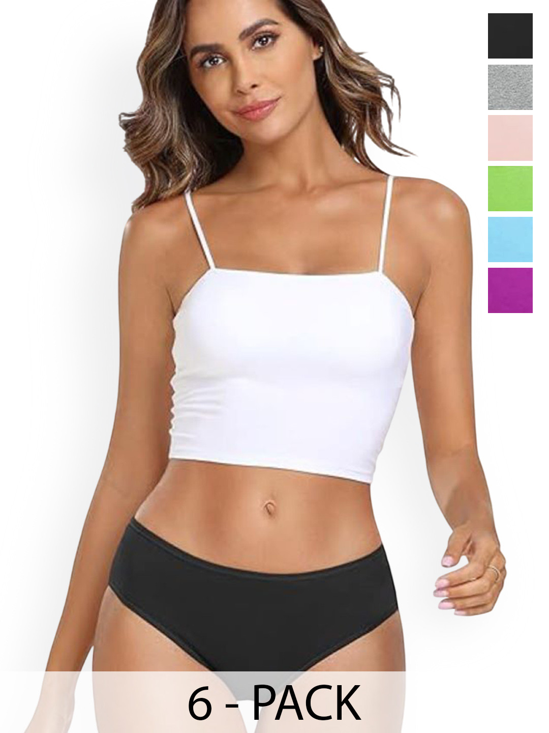 Diving Deep Women Pack Of 6 Mid-Rise Basic Briefs