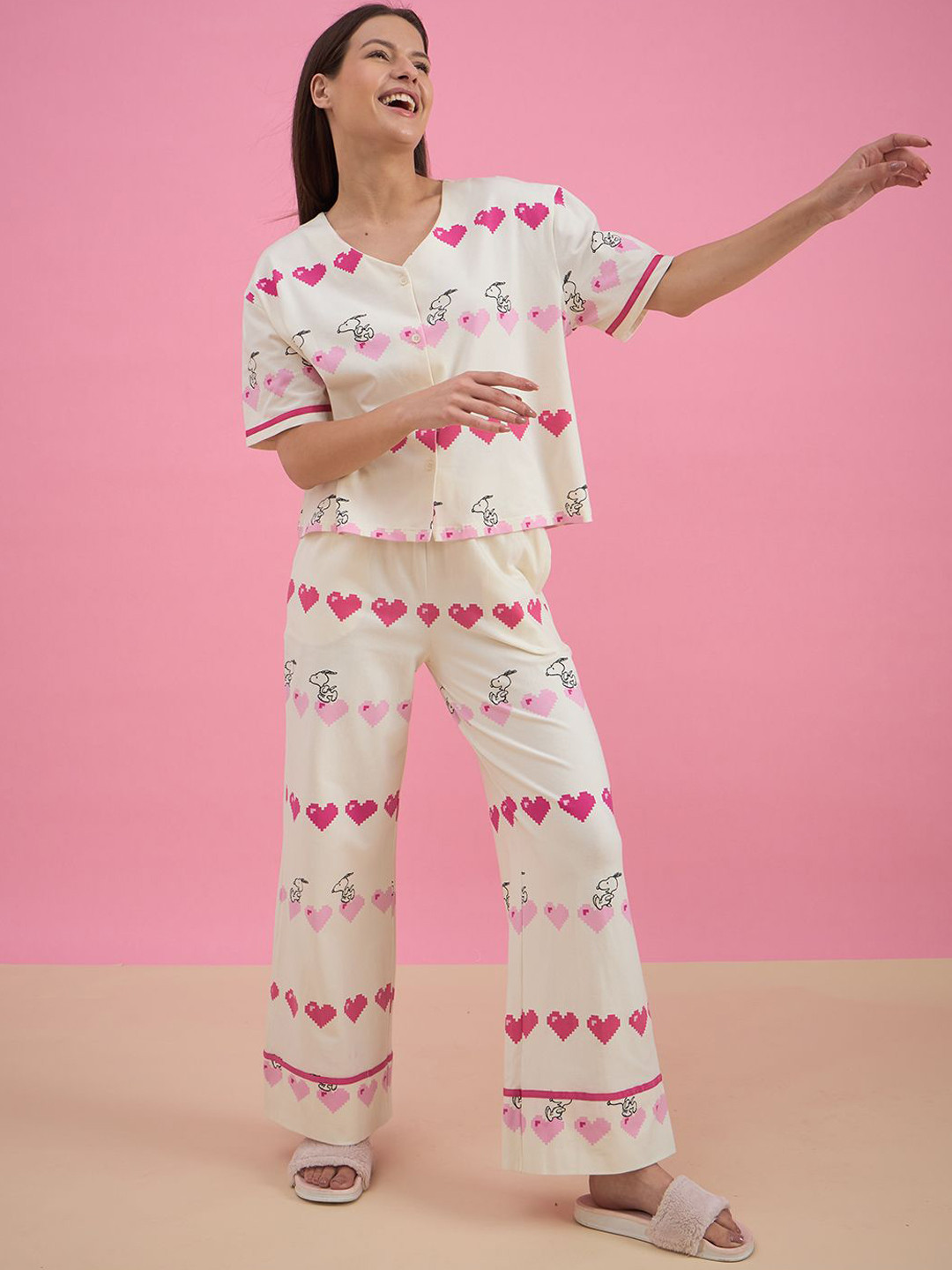 Sweet Dreams Women Printed Night suit