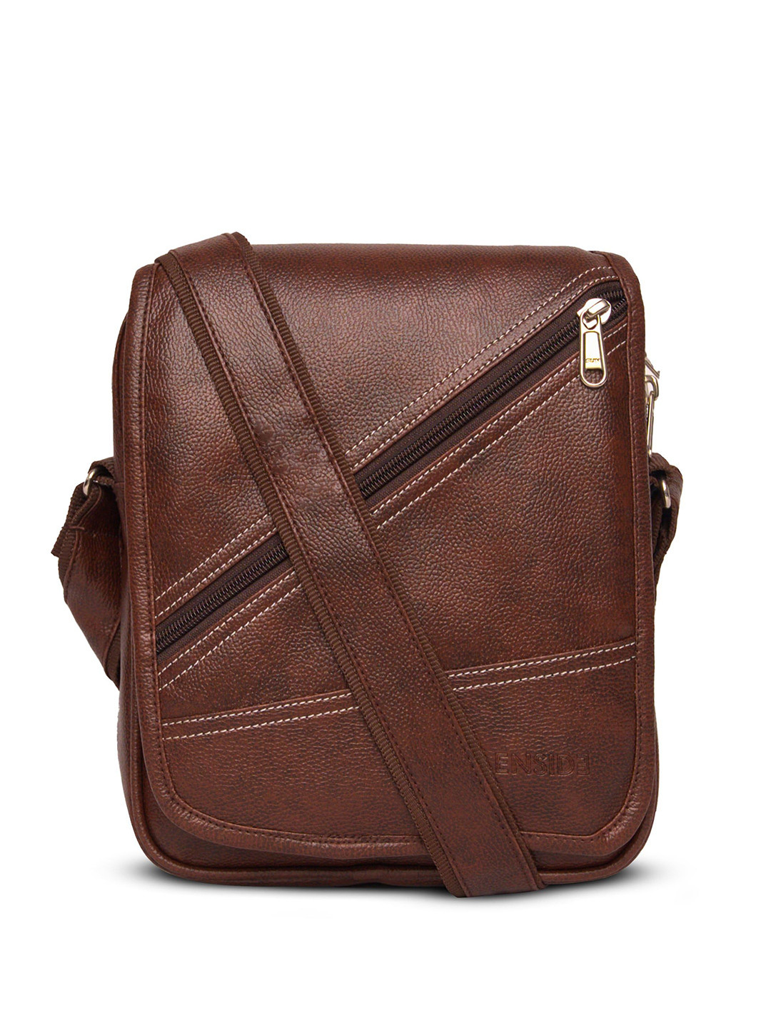 ENSIDE Men Textured Messenger Bag